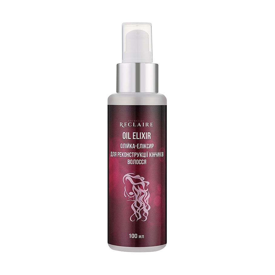 Олія-еліксир Reclaire Oil Elixir для реконструкції кінчиків волосся, 100 мл